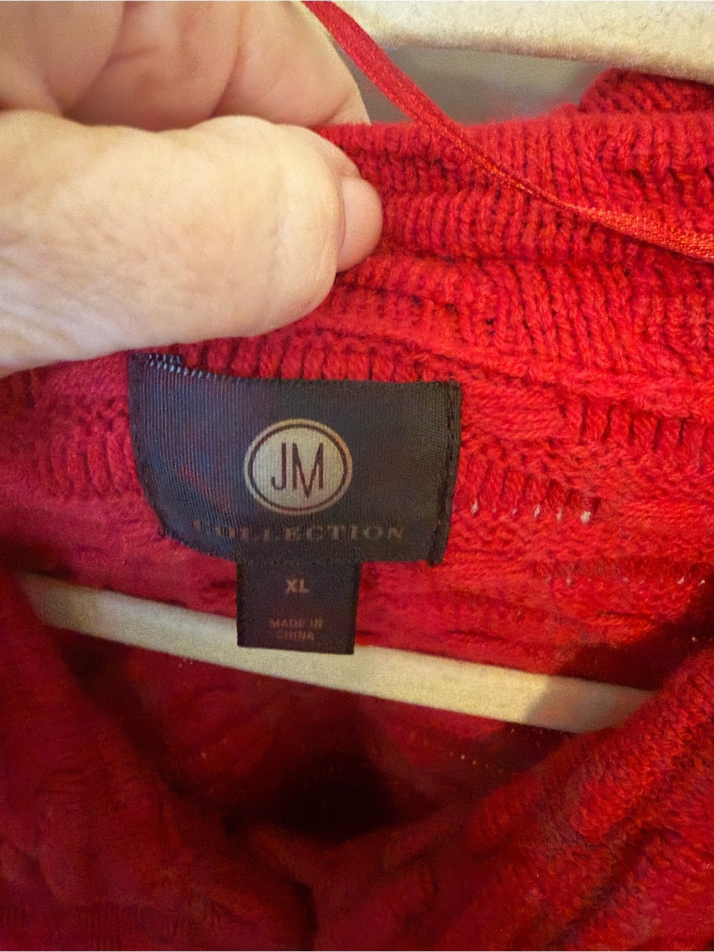 JM Collection Red Textured Button-Front Cardigan - Picture 2 of 4